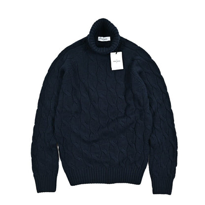 秋冬先行セール｜GRAN SASSO ヴァージンウール100% ケーブル編みタートルネックニットセーター｜415124-A-46｜GUARDAROBA MILANO OFFICIAL STORE