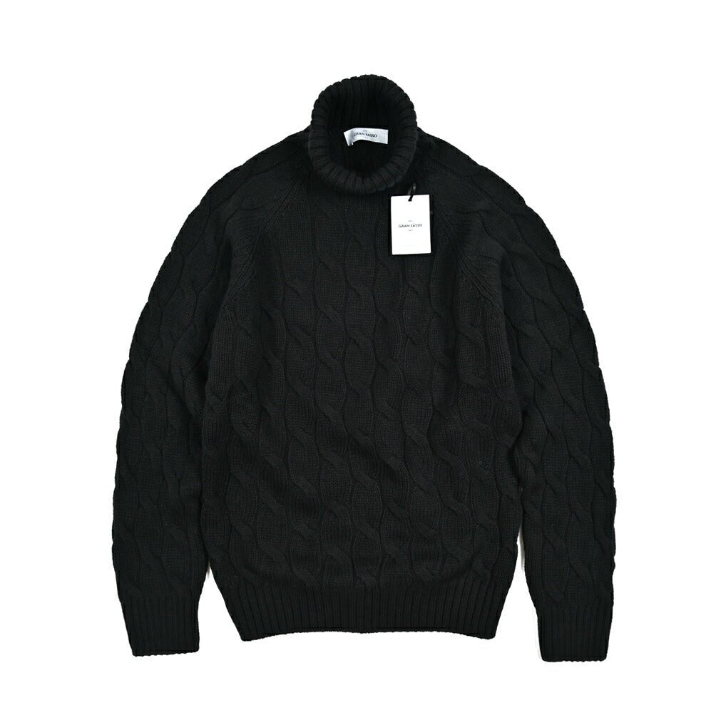 グランサッソ ケーブルニット セーター タートルネック イタリア製 ブラウン M 楽天市場】【新春初売り】【半額以下】 グランサッソ GRAN SASSO