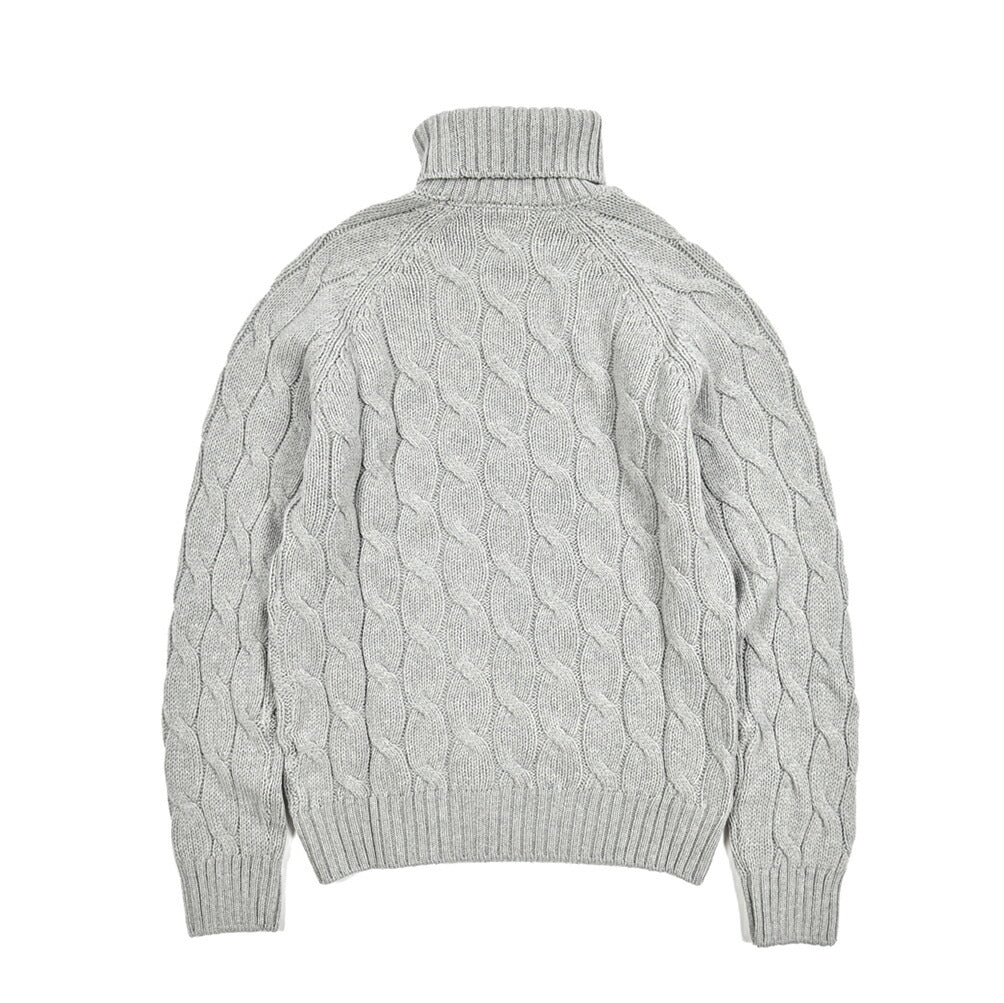 SALE｜GRAN SASSO グランサッソ / ヴァージンウール100% ケーブル編み