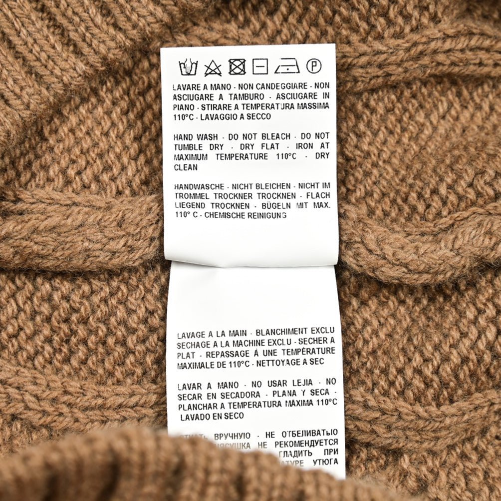 秋冬先行セール｜GRAN SASSO ヴァージンウール100% ケーブル編みタートルネックニットセーター｜415124-A-46｜GUARDAROBA MILANO OFFICIAL STORE