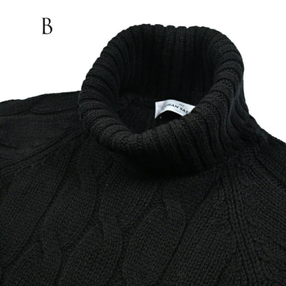 秋冬先行セール｜GRAN SASSO ヴァージンウール100% ケーブル編みタートルネックニットセーター｜415124-A-46｜GUARDAROBA MILANO OFFICIAL STORE