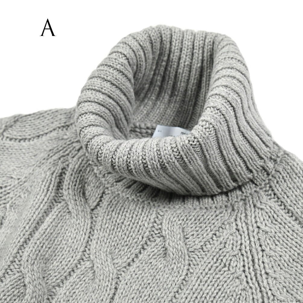 SALE｜GRAN SASSO グランサッソ / ヴァージンウール100% ケーブル編み