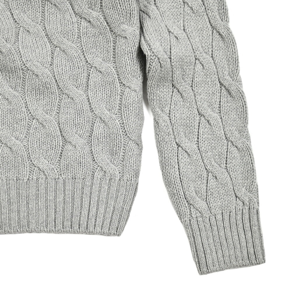 SALE｜GRAN SASSO グランサッソ / ヴァージンウール100% ケーブル編み