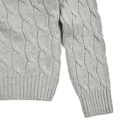 秋冬先行セール｜GRAN SASSO ヴァージンウール100% ケーブル編みタートルネックニットセーター｜415124-A-46｜GUARDAROBA MILANO OFFICIAL STORE