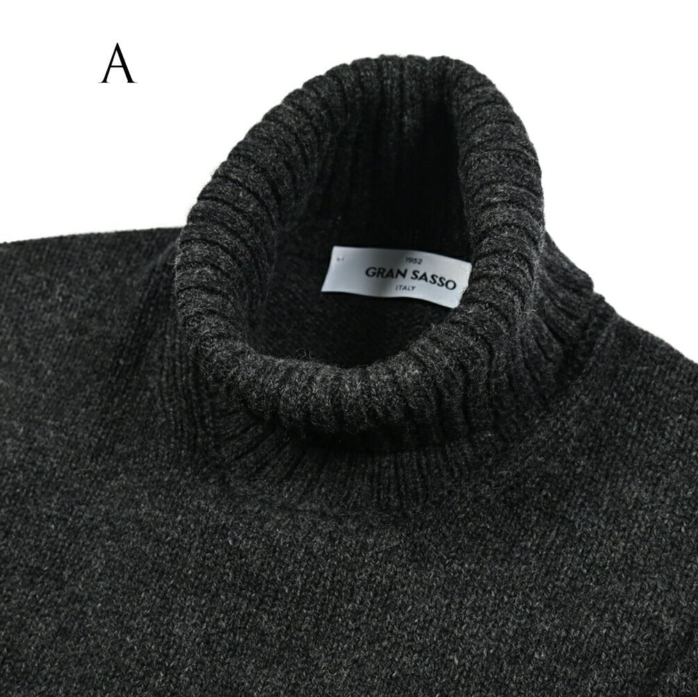 秋冬先行セール｜GRAN SASSO ヴァージンウール100% タートルネックニットセーター｜415304-A-46｜GUARDAROBA MILANO OFFICIAL STORE