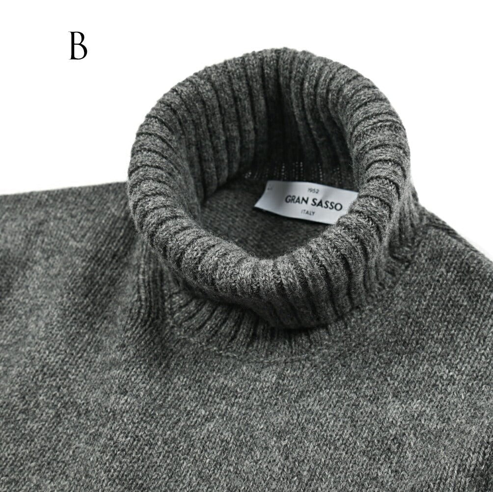 秋冬先行セール｜GRAN SASSO ヴァージンウール100% タートルネックニットセーター｜415304-A-46｜GUARDAROBA MILANO OFFICIAL STORE