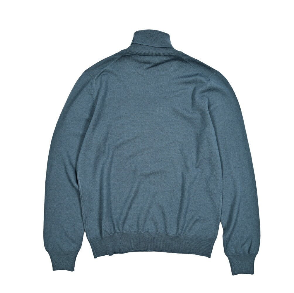 新品 GRAN SASSO 23AW ミックス タートルネックニット 50 GRAN SASSO〉ミックスヤーンの洒落たタートルネックニットを