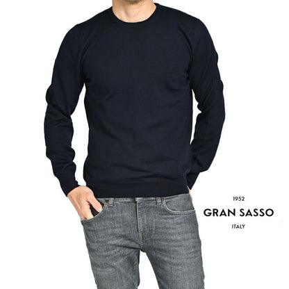 秋冬先行セール｜GRAN SASSO ヴァージンウール100% クルーネックニットセーター｜415640-46｜GUARDAROBA MILANO OFFICIAL STORE