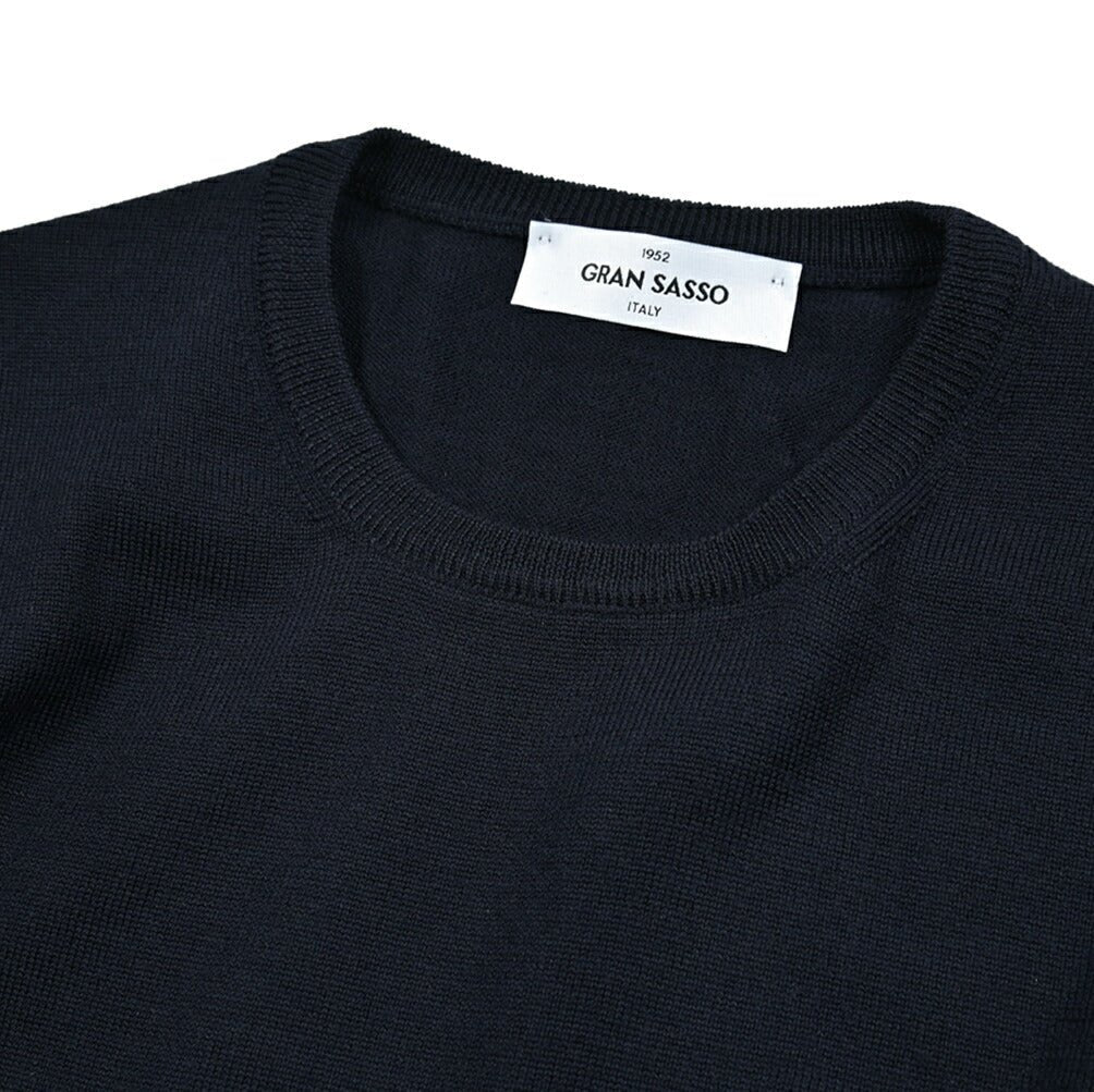 秋冬先行セール｜GRAN SASSO ヴァージンウール100% クルーネックニットセーター｜415640-46｜GUARDAROBA MILANO OFFICIAL STORE