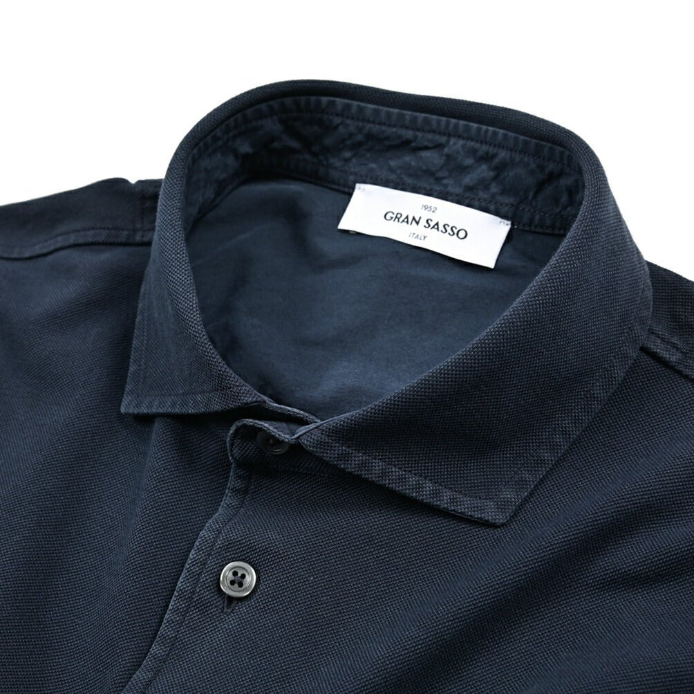 GRAN SASSO コットン100% 鹿の子ポロシャツ (製品染め)｜425840 - 50｜GUARDAROBA MILANO OFFICIAL STORE