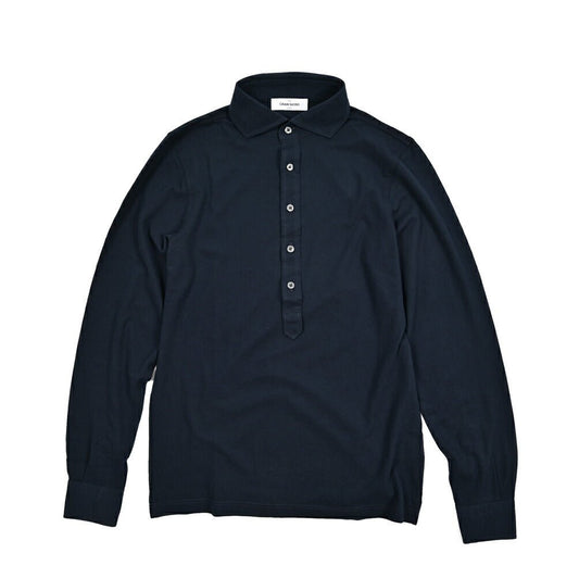 GRAN SASSO コットン100% 長袖鹿の子ポロシャツ｜425857 - 46｜GUARDAROBA MILANO OFFICIAL STORE