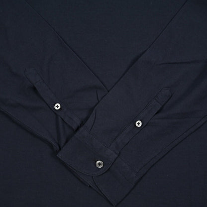 GRAN SASSO コットン100% 長袖鹿の子ポロシャツ (製品染め)｜425868｜GUARDAROBA MILANO OFFICIAL STORE