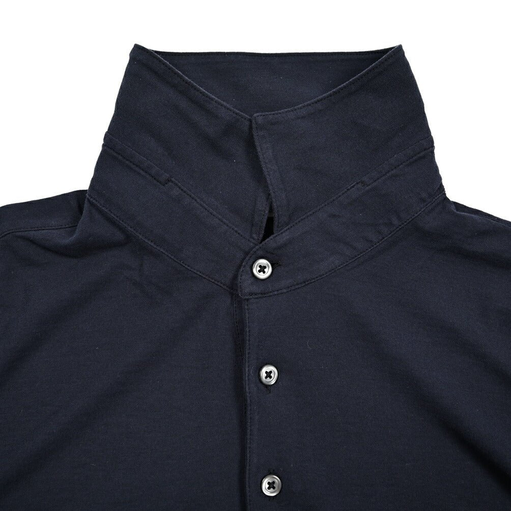 GRAN SASSO コットン100% 長袖鹿の子ポロシャツ (製品染め)｜425868｜GUARDAROBA MILANO OFFICIAL STORE