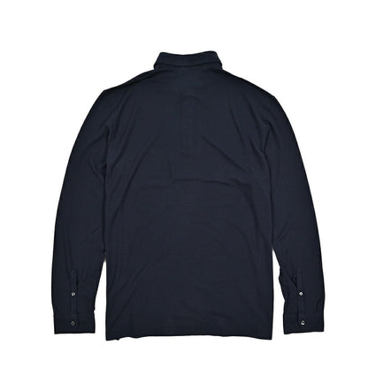 GRAN SASSO コットン100% 長袖鹿の子ポロシャツ (製品染め)｜425868｜GUARDAROBA MILANO OFFICIAL STORE