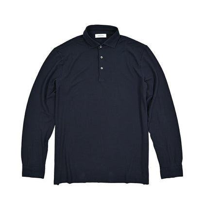 GRAN SASSO コットン100% 長袖鹿の子ポロシャツ (製品染め)｜425868｜GUARDAROBA MILANO OFFICIAL STORE