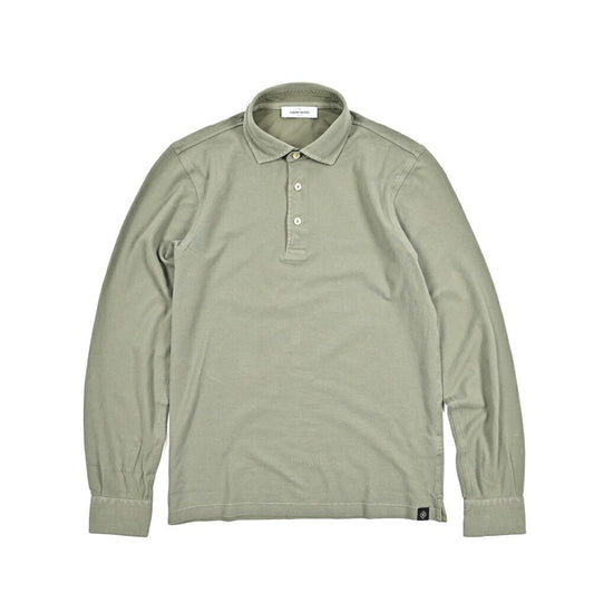 GRAN SASSO コットン100% 長袖鹿の子ポロシャツ｜425875｜GUARDAROBA MILANO OFFICIAL STORE