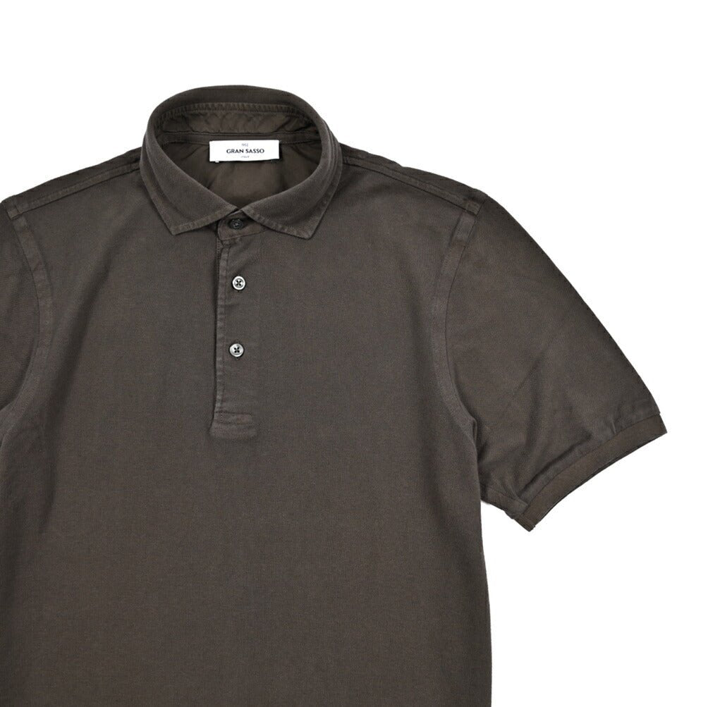 GRAN SASSO コットン100% 鹿の子ポロシャツ (製品染め)｜425890｜GUARDAROBA MILANO OFFICIAL STORE