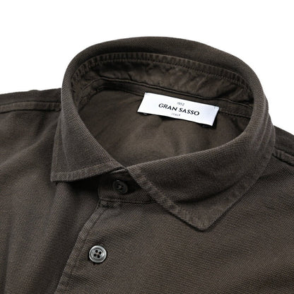 GRAN SASSO コットン100% 鹿の子ポロシャツ (製品染め)｜425890｜GUARDAROBA MILANO OFFICIAL STORE