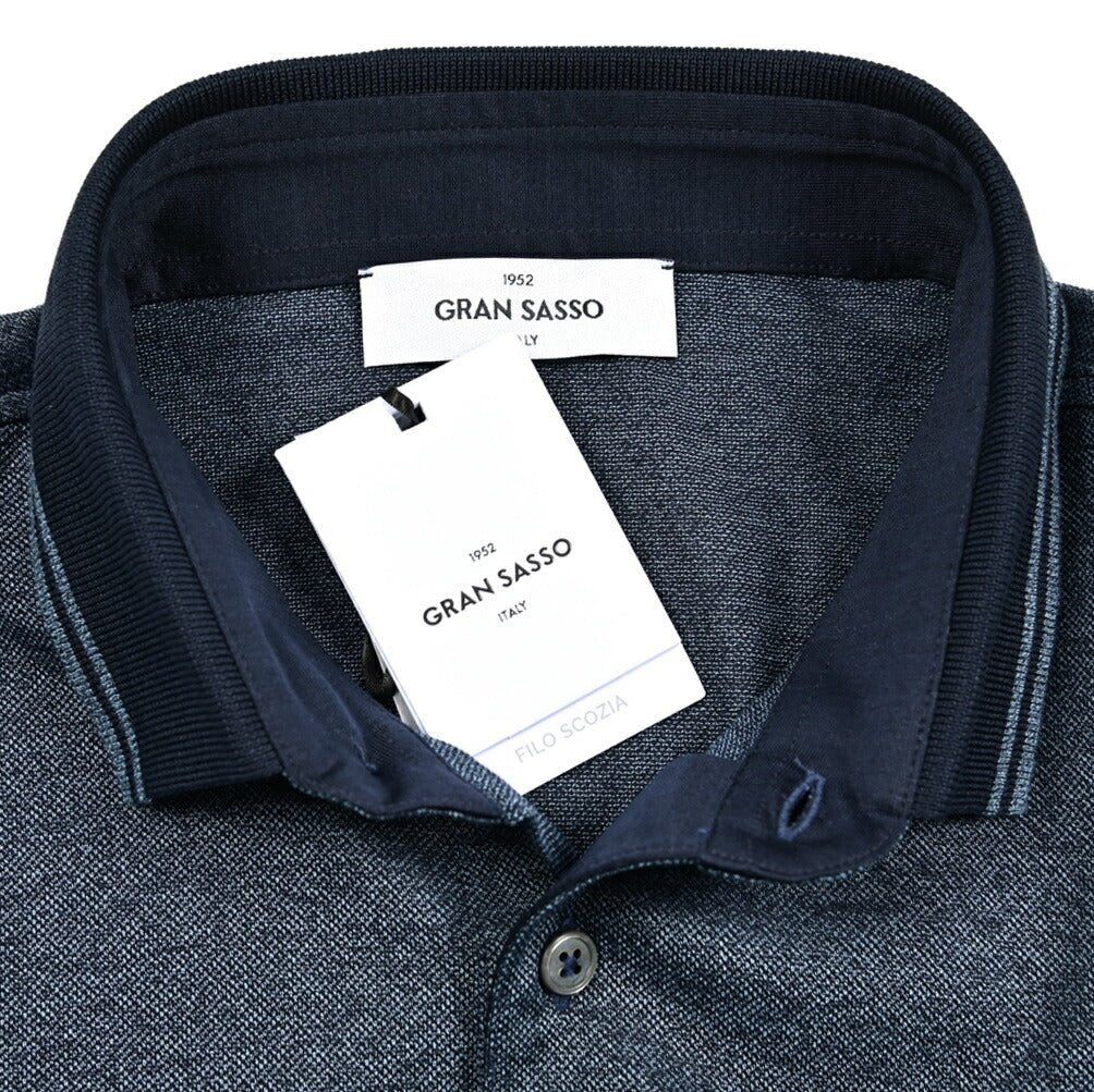 GRAN SASSO コットン100% 鹿の子ポロシャツ｜425902 - 46｜GUARDAROBA MILANO OFFICIAL STORE