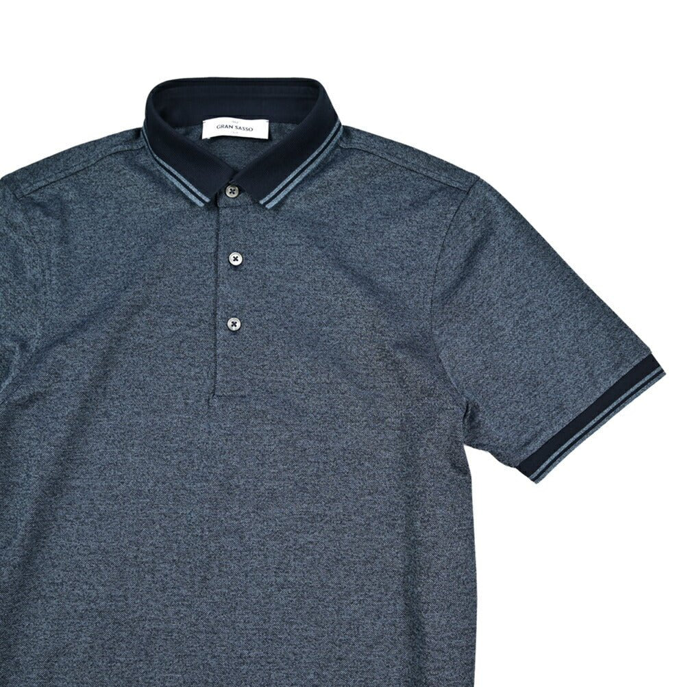 GRAN SASSO コットン100% 鹿の子ポロシャツ｜425902 - 46｜GUARDAROBA MILANO OFFICIAL STORE