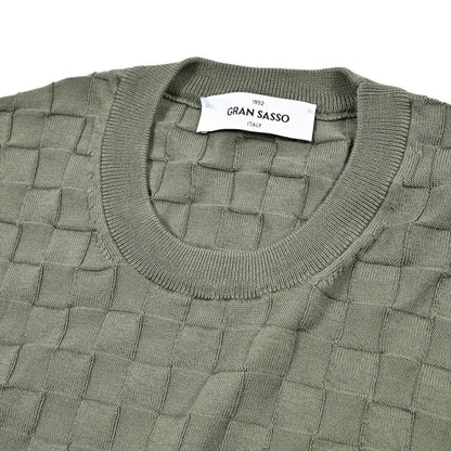 GRAN SASSO コットン100% クルーネックニットセーター｜426000 - 48｜GUARDAROBA MILANO OFFICIAL STORE