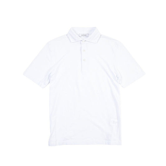 GRAN SASSO コットン100% 半袖鹿の子ポロシャツ ホワイト 48 | GUARDAROBA MILANO OFFICIAL STORE