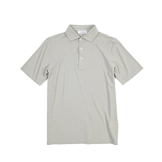 GRAN SASSO コットン100% 半袖鹿の子ポロシャツ グレー 50 | GUARDAROBA MILANO OFFICIAL STORE
