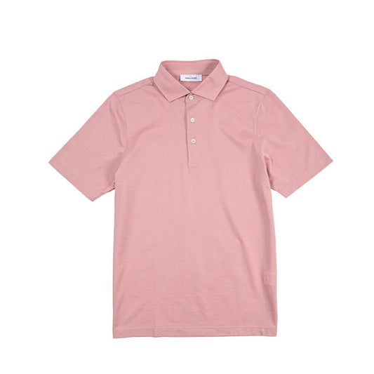 GRAN SASSO コットン100% 半袖鹿の子ポロシャツ ピンク 48 | GUARDAROBA MILANO OFFICIAL STORE