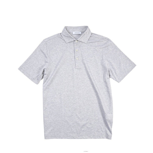 GRAN SASSO コットン100% 半袖鹿の子ポロシャツ ライトグレー 50 | GUARDAROBA MILANO OFFICIAL STORE