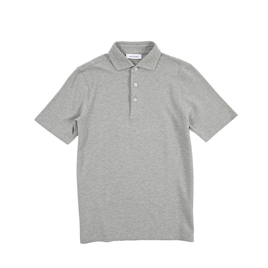 GRAN SASSO コットン100% 半袖鹿の子ポロシャツ グレー 48 | GUARDAROBA MILANO OFFICIAL STORE