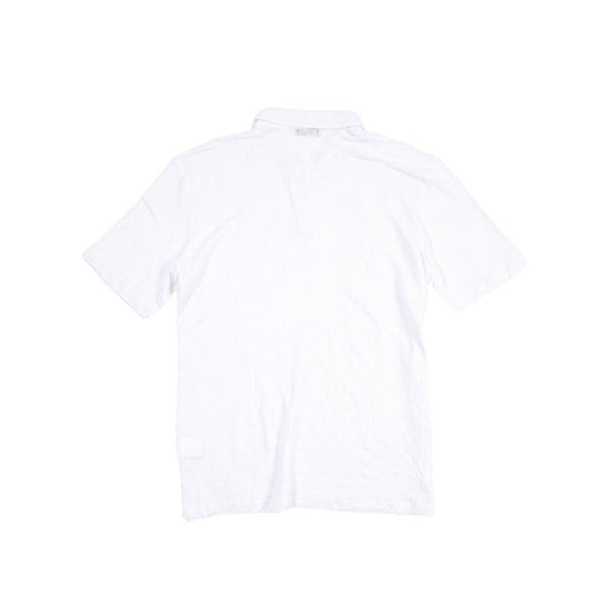 GRAN SASSO リネン100% スキッパーカラー半袖ニットポロシャツ ホワイト 56 | GUARDAROBA MILANO OFFICIAL STORE