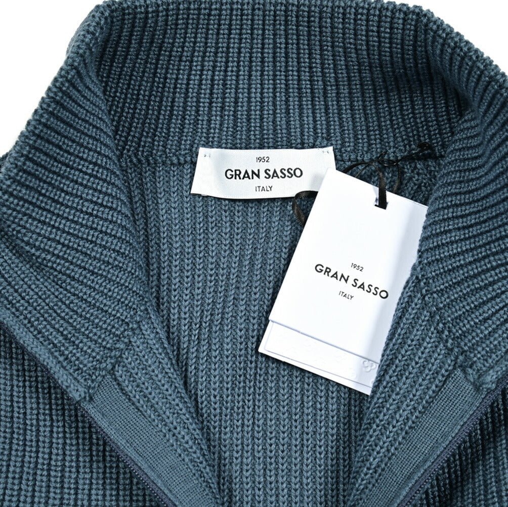 クーポン対象｜GRAN SASSO ヴァージンウール100% ハーフジップミドルゲージニットセーター / SLOWEAR｜GUARDAROBA MILANO OFFICIAL STORE