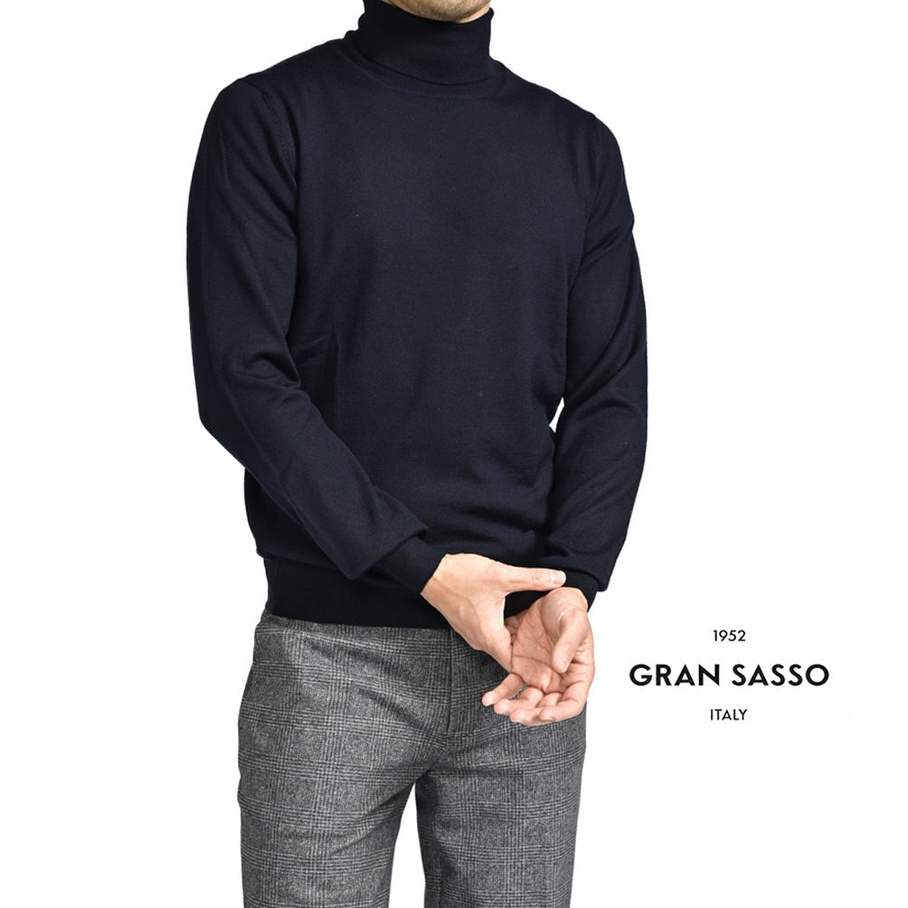 クーポン対象｜GRAN SASSO ヴァージンウール100% タートルネックハイゲージニットセーター / SLOWEAR｜GUARDAROBA MILANO OFFICIAL STORE