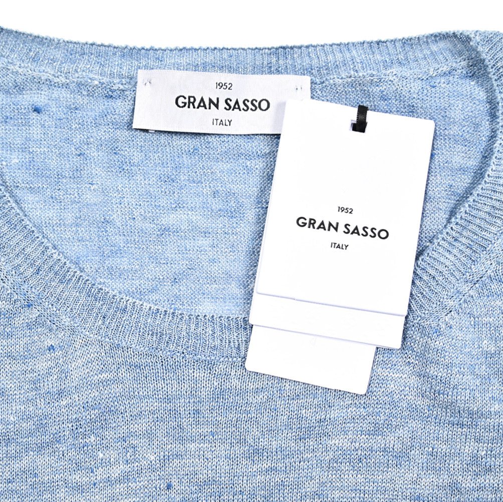GRAN SASSO リネン100% 半袖ニットTシャツ｜425996｜GUARDAROBA MILANO OFFICIAL STORE