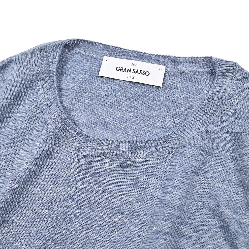GRAN SASSO リネン100% 半袖ニットTシャツ｜425999｜GUARDAROBA MILANO OFFICIAL STORE