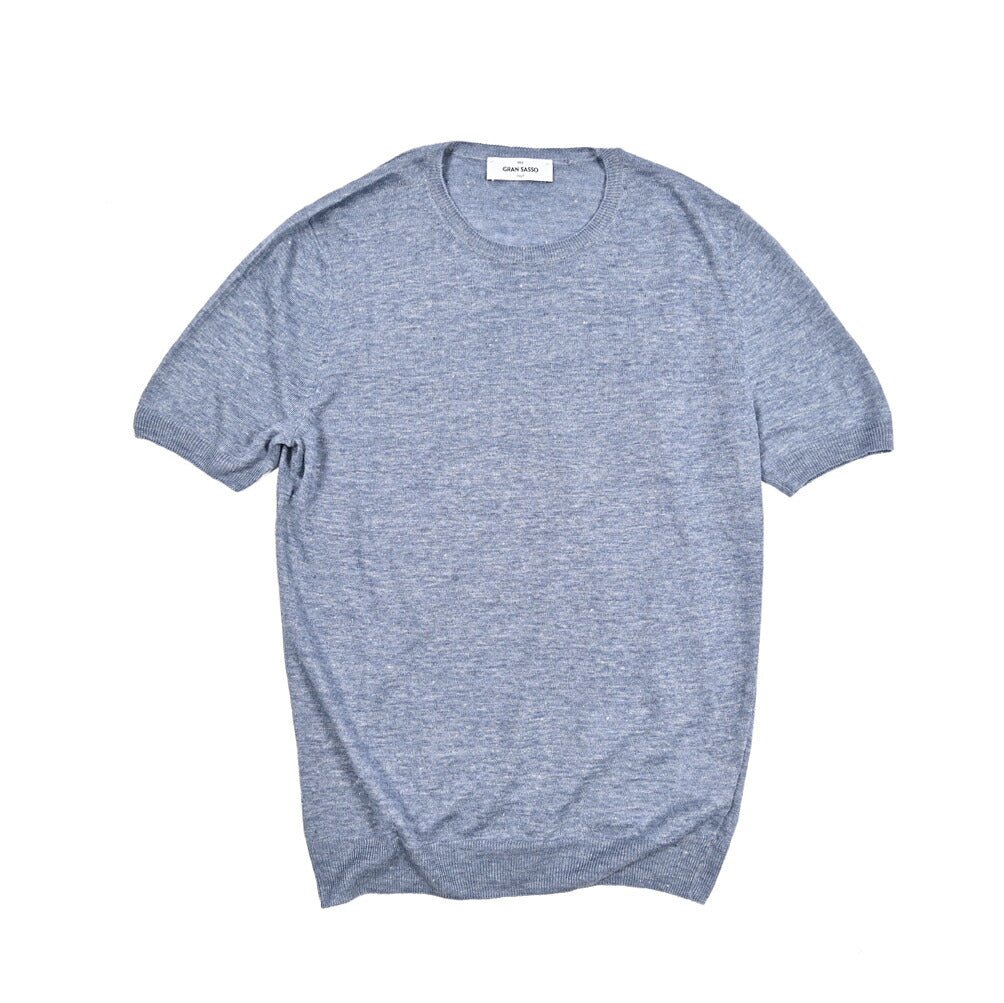 GRAN SASSO リネン100% 半袖ニットTシャツ｜425999｜GUARDAROBA MILANO OFFICIAL STORE