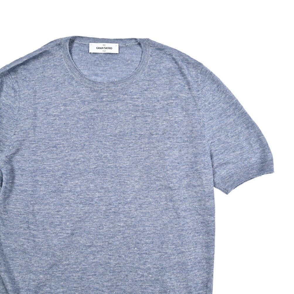 GRAN SASSO リネン100% 半袖ニットTシャツ｜425999｜GUARDAROBA MILANO OFFICIAL STORE