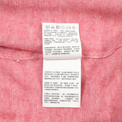 GRAN SASSO リネン100% ハイゲージクルーネック半袖ニットTシャツ ピンク 48 | GUARDAROBA MILANO OFFICIAL STORE