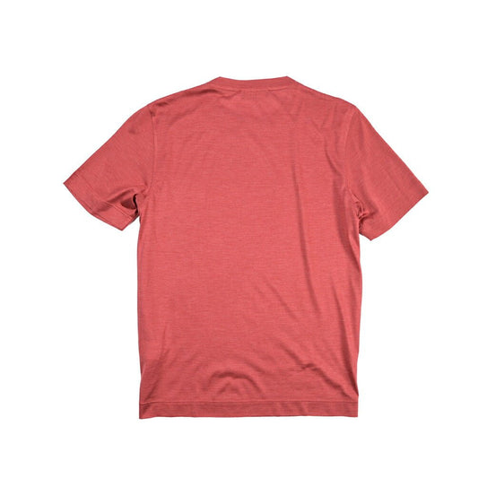 GRAN SASSO シルク100% クルーネック半袖Tシャツ レッド 50 | GUARDAROBA MILANO OFFICIAL STORE