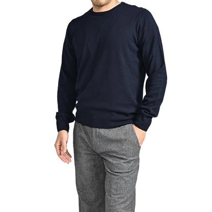 秋冬先行セール｜GRAN SASSO ウールビスコースカシミヤ クルーネックハイゲージニットセーター｜413596-46｜GUARDAROBA MILANO OFFICIAL STORE