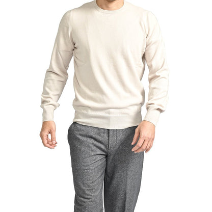 秋冬先行セール｜GRAN SASSO ウールビスコースカシミヤ クルーネックハイゲージニットセーター｜413638-46｜GUARDAROBA MILANO OFFICIAL STORE