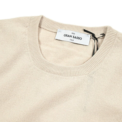 秋冬先行セール｜GRAN SASSO ウールビスコースカシミヤ クルーネックハイゲージニットセーター｜413638-46｜GUARDAROBA MILANO OFFICIAL STORE