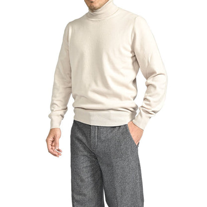 秋冬先行セール｜GRAN SASSO ウールビスコースカシミヤ タートルネックハイゲージニットセーター｜413680-46｜GUARDAROBA MILANO OFFICIAL STORE