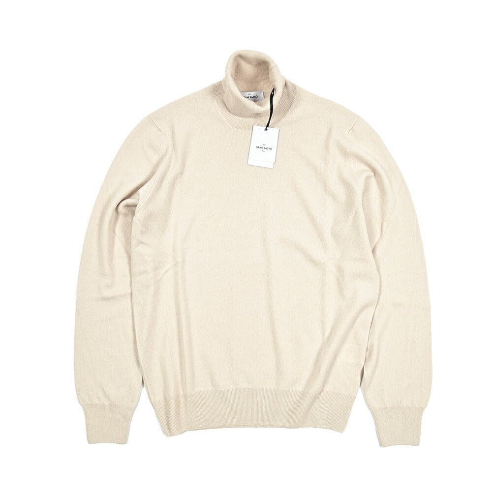 秋冬先行セール｜GRAN SASSO ウールビスコースカシミヤ タートルネックハイゲージニットセーター｜413680-46｜GUARDAROBA MILANO OFFICIAL STORE