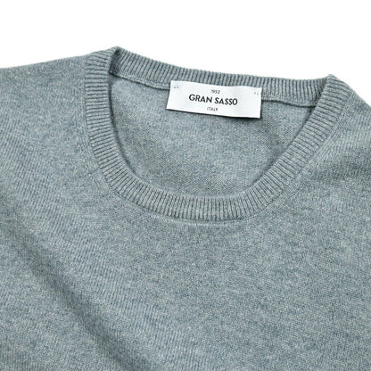 秋冬先行セール｜GRAN SASSO ウールビスコースカシミヤ クルーネックハイゲージニットセーター｜413868-A-46｜GUARDAROBA MILANO OFFICIAL STORE