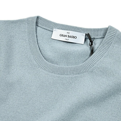 秋冬先行セール｜GRAN SASSO ウールビスコースカシミヤ クルーネックハイゲージニットセーター｜413868-A-46｜GUARDAROBA MILANO OFFICIAL STORE