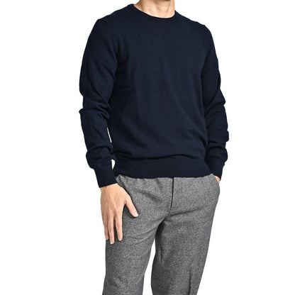 秋冬先行セール｜GRAN SASSO CASHMERE カシミヤ100% クルーネックハイゲージニットセーター｜413818-46｜GUARDAROBA MILANO OFFICIAL STORE