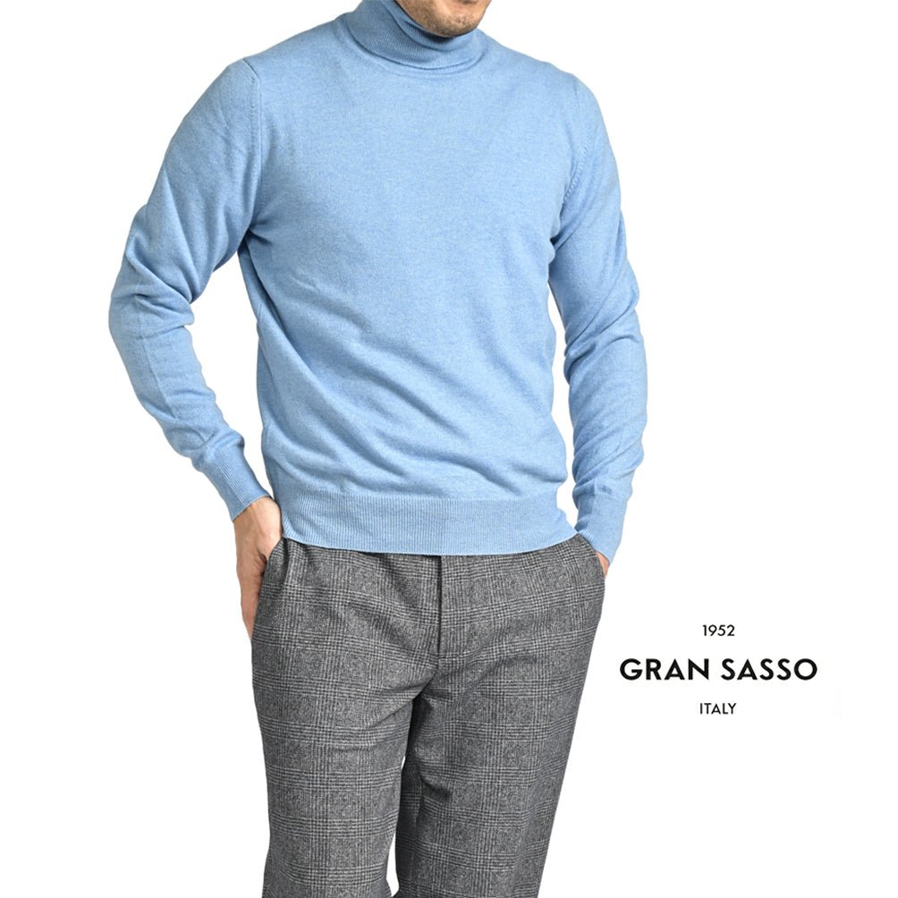 クーポン対象｜GRAN SASSO CASHMERE カシミヤ100% タートルネックハイゲージニットセーター / SLOWEAR｜GUARDAROBA MILANO OFFICIAL STORE