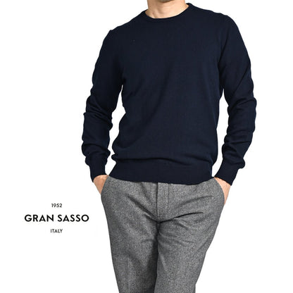 クーポン対象｜GRAN SASSO CASHMERE カシミヤ100% クルーネックハイゲージニットセーター / SLOWEAR｜GUARDAROBA MILANO OFFICIAL STORE