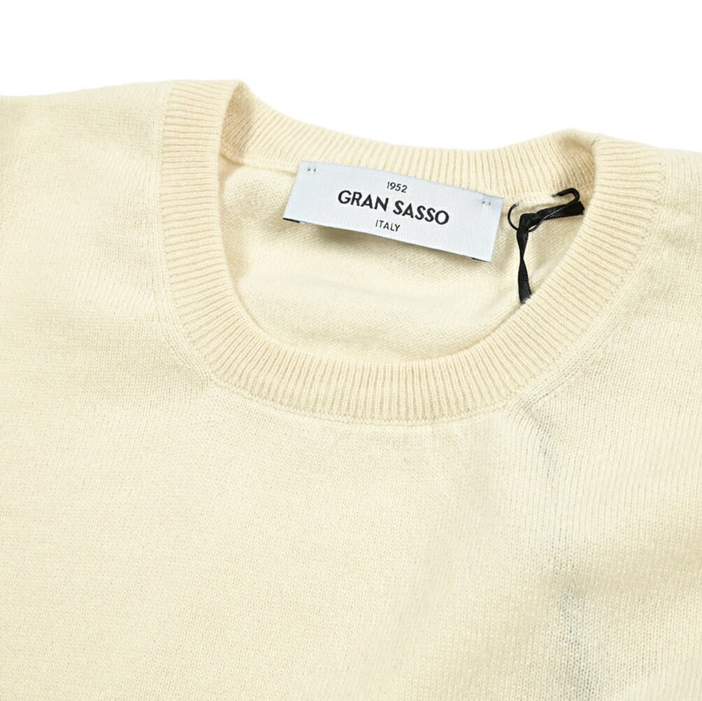 クーポン対象｜GRAN SASSO CASHMERE カシミヤ100% クルーネックハイゲージニットセーター / SLOWEAR｜GUARDAROBA MILANO OFFICIAL STORE